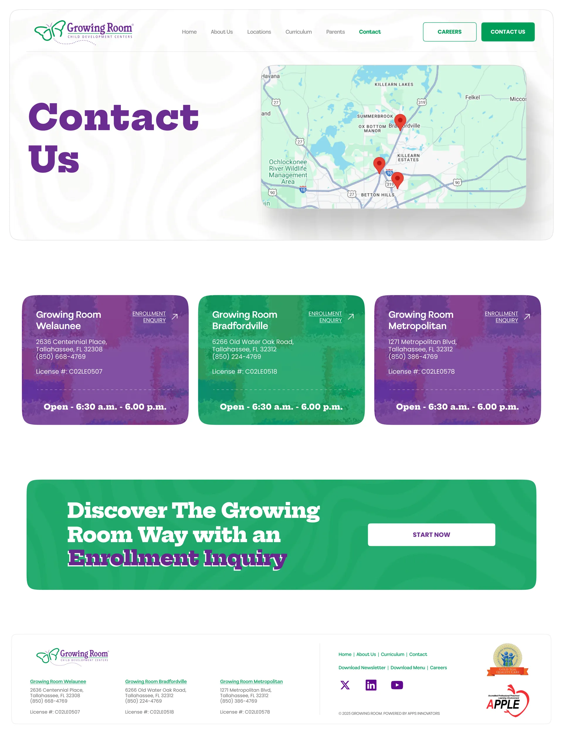 Growing Room — Childcare Center Website Design — 04